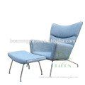 Hans Wegner Wool Wing lounge Chair